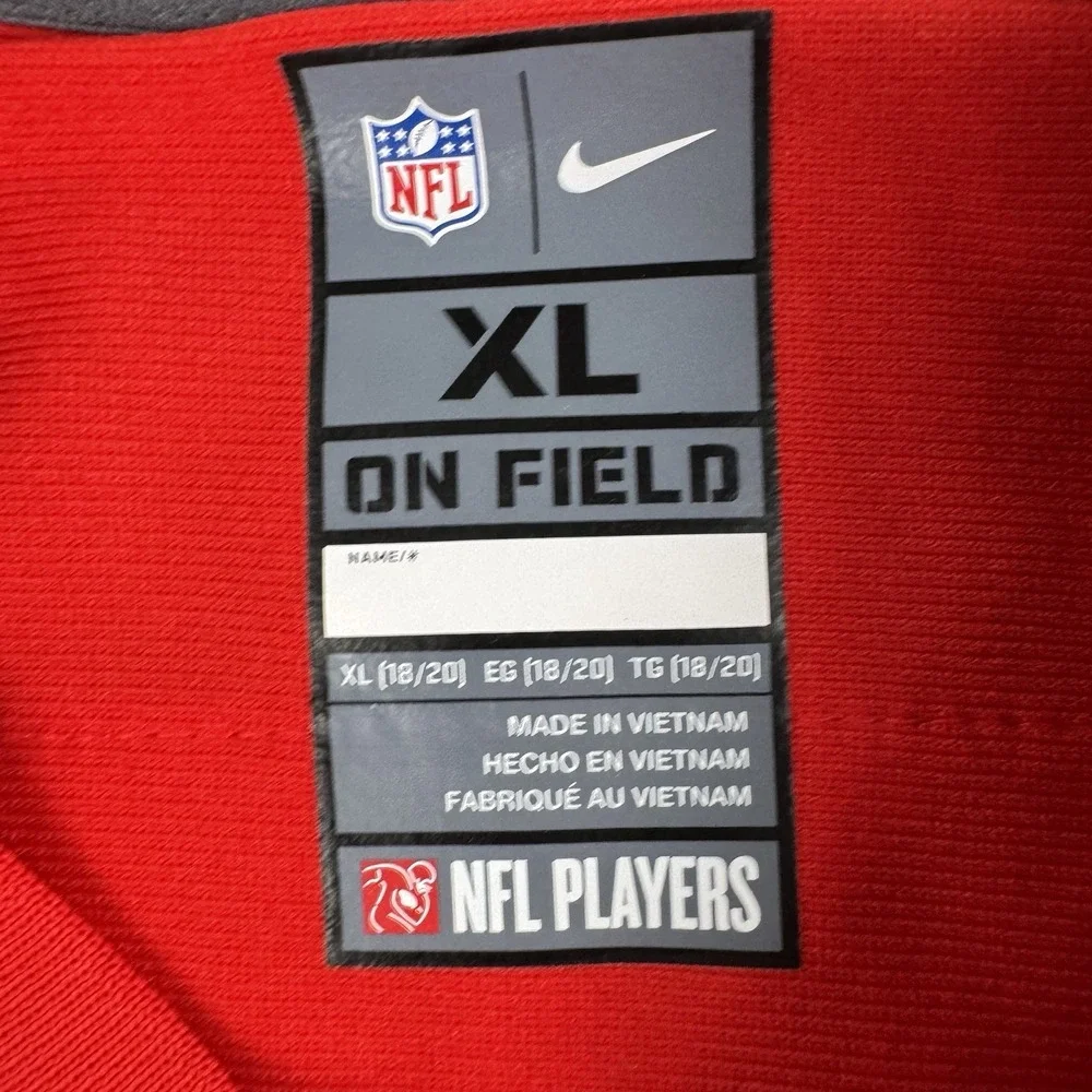 Patrick Mahomes Nike On Field Jersey Youth XL 18/20 Chiefs Red NFL AFC Patch
